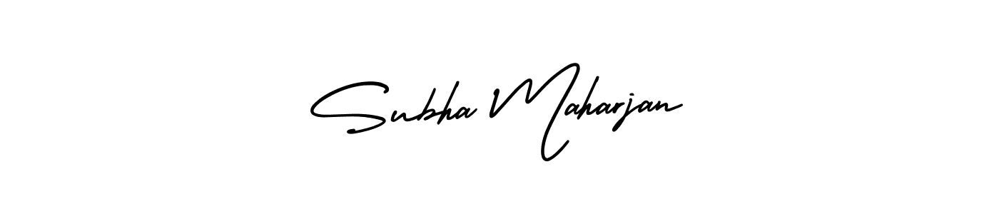 Create a beautiful signature design for name Subha Maharjan. With this signature (AmerikaSignatureDemo-Regular) fonts, you can make a handwritten signature for free. Subha Maharjan signature style 3 images and pictures png