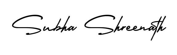 How to make Subha Shreenath name signature. Use AmerikaSignatureDemo-Regular style for creating short signs online. This is the latest handwritten sign. Subha Shreenath signature style 3 images and pictures png