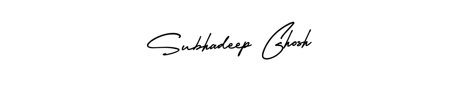 How to make Subhadeep Ghosh name signature. Use AmerikaSignatureDemo-Regular style for creating short signs online. This is the latest handwritten sign. Subhadeep Ghosh signature style 3 images and pictures png