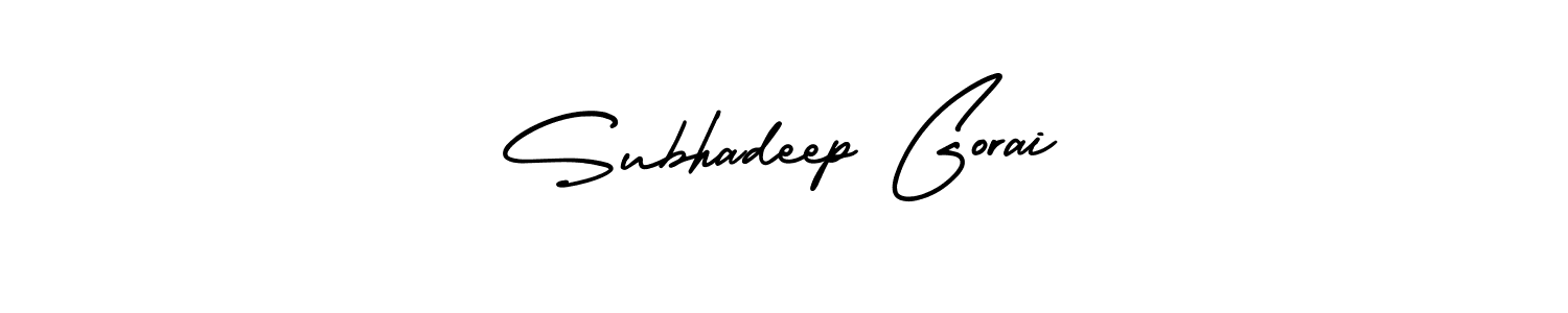Also You can easily find your signature by using the search form. We will create Subhadeep Gorai name handwritten signature images for you free of cost using AmerikaSignatureDemo-Regular sign style. Subhadeep Gorai signature style 3 images and pictures png