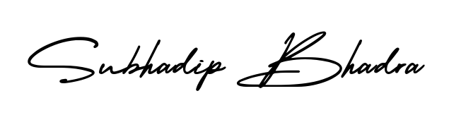 Personalize your online presence with Subhadip Bhadra signature rendered in elegant AmerikaSignatureDemo-Regular font. Great for website footers and blogs. Subhadip Bhadra signature style 3 images and pictures png