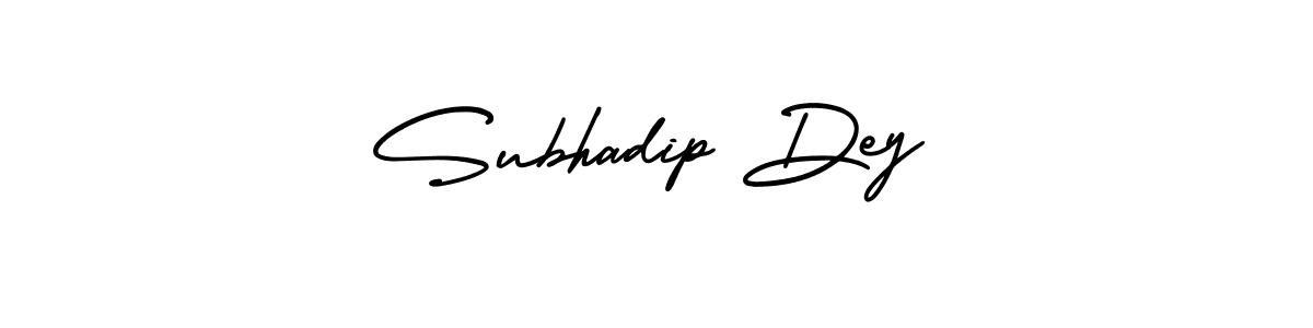 How to make Subhadip Dey name signature. Use AmerikaSignatureDemo-Regular style for creating short signs online. This is the latest handwritten sign. Subhadip Dey signature style 3 images and pictures png