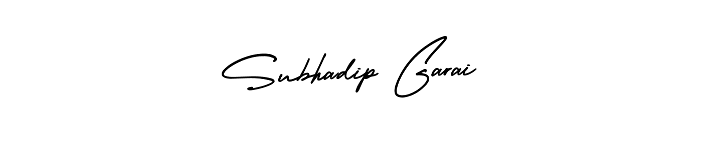 How to Draw Subhadip Garai signature style? AmerikaSignatureDemo-Regular is a latest design signature styles for name Subhadip Garai. Subhadip Garai signature style 3 images and pictures png