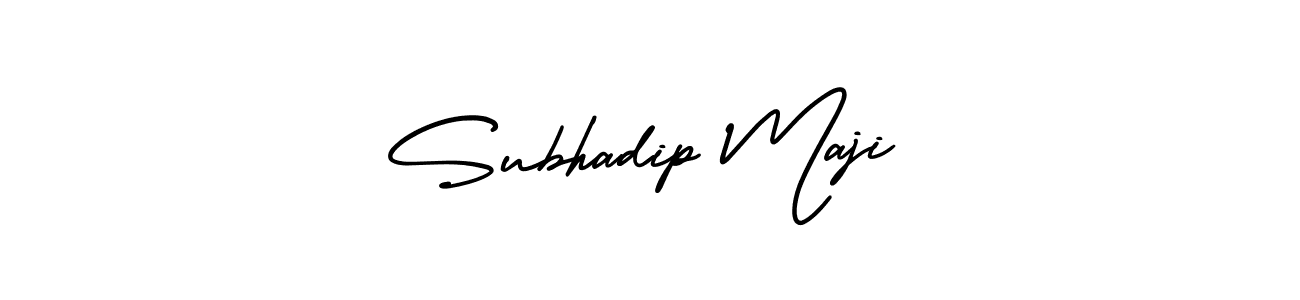 How to Draw Subhadip Maji signature style? AmerikaSignatureDemo-Regular is a latest design signature styles for name Subhadip Maji. Subhadip Maji signature style 3 images and pictures png