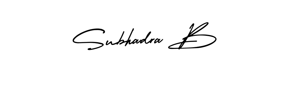 Make a short Subhadra B signature style. Manage your documents anywhere anytime using AmerikaSignatureDemo-Regular. Create and add eSignatures, submit forms, share and send files easily. Subhadra B signature style 3 images and pictures png