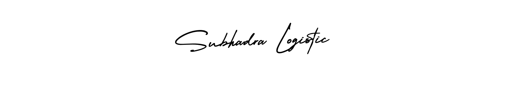 Also You can easily find your signature by using the search form. We will create Subhadra Logistic name handwritten signature images for you free of cost using AmerikaSignatureDemo-Regular sign style. Subhadra Logistic signature style 3 images and pictures png