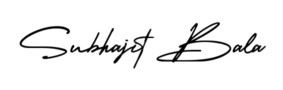 Enhance your business communications with Subhajit Bala signature in AmerikaSignatureDemo-Regular lettering. Clean, modern, and universally compatible. Subhajit Bala signature style 3 images and pictures png