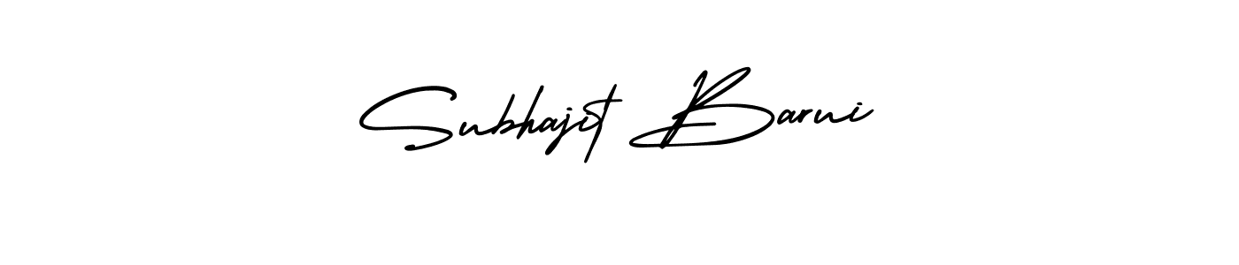 Design your own signature with our free online signature maker. With this signature software, you can create a handwritten (AmerikaSignatureDemo-Regular) signature for name Subhajit Barui. Subhajit Barui signature style 3 images and pictures png