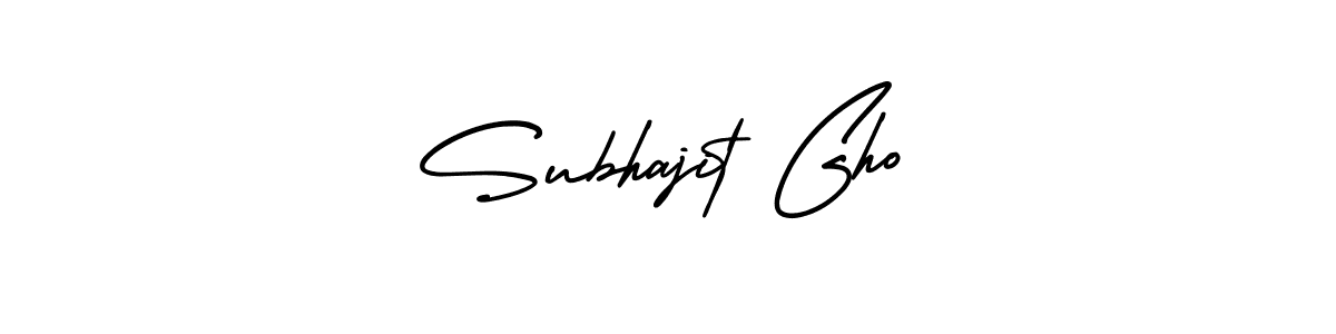 How to make Subhajit Gho signature? AmerikaSignatureDemo-Regular is a professional autograph style. Create handwritten signature for Subhajit Gho name. Subhajit Gho signature style 3 images and pictures png