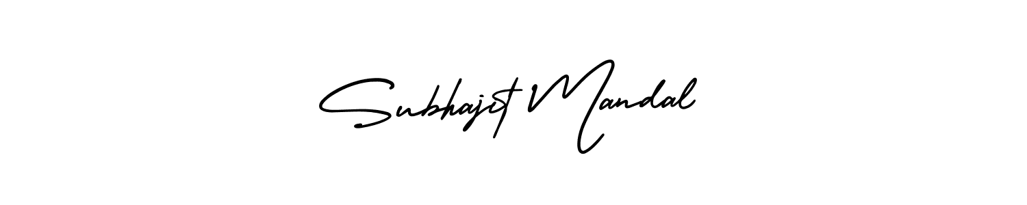 How to make Subhajit Mandal signature? AmerikaSignatureDemo-Regular is a professional autograph style. Create handwritten signature for Subhajit Mandal name. Subhajit Mandal signature style 3 images and pictures png