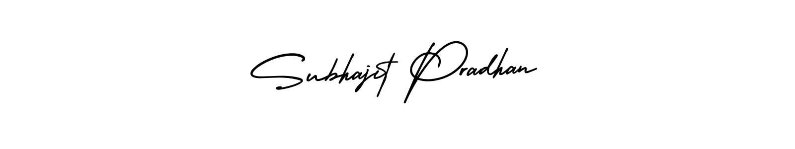 Design your own signature with our free online signature maker. With this signature software, you can create a handwritten (AmerikaSignatureDemo-Regular) signature for name Subhajit Pradhan. Subhajit Pradhan signature style 3 images and pictures png