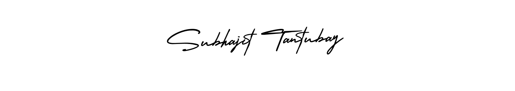 Make a short Subhajit Tantubay signature style. Manage your documents anywhere anytime using AmerikaSignatureDemo-Regular. Create and add eSignatures, submit forms, share and send files easily. Subhajit Tantubay signature style 3 images and pictures png