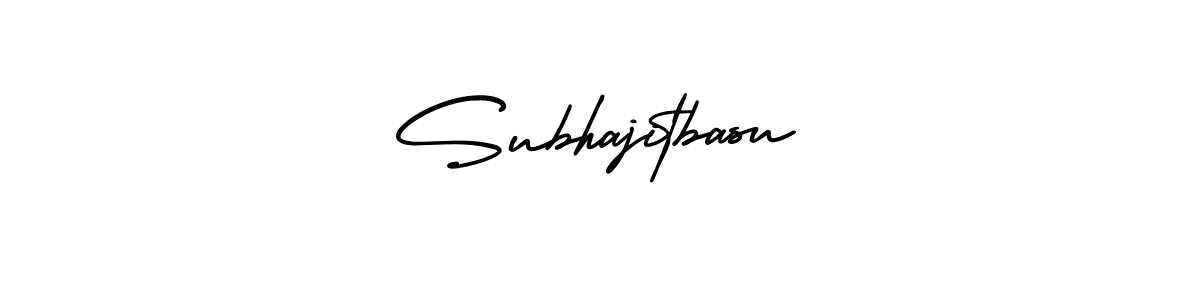 Subhajitbasu stylish signature style. Best Handwritten Sign (AmerikaSignatureDemo-Regular) for my name. Handwritten Signature Collection Ideas for my name Subhajitbasu. Subhajitbasu signature style 3 images and pictures png