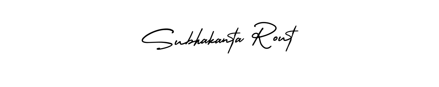 How to Draw Subhakanta Rout signature style? AmerikaSignatureDemo-Regular is a latest design signature styles for name Subhakanta Rout. Subhakanta Rout signature style 3 images and pictures png