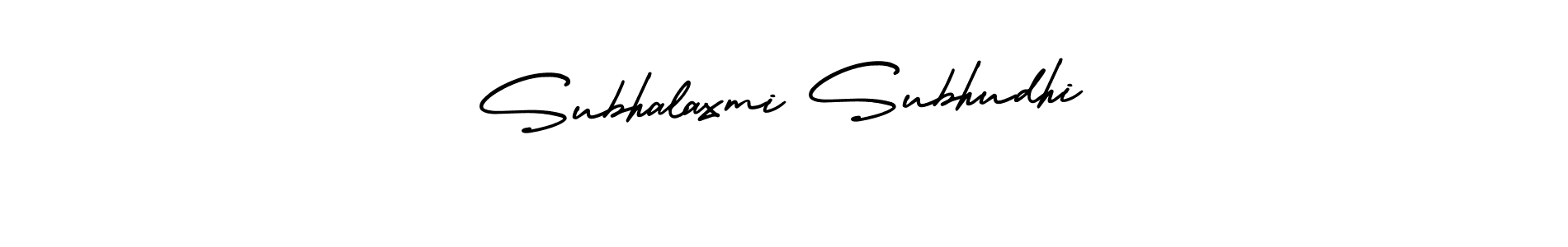 Design your own signature with our free online signature maker. With this signature software, you can create a handwritten (AmerikaSignatureDemo-Regular) signature for name Subhalaxmi Subhudhi. Subhalaxmi Subhudhi signature style 3 images and pictures png