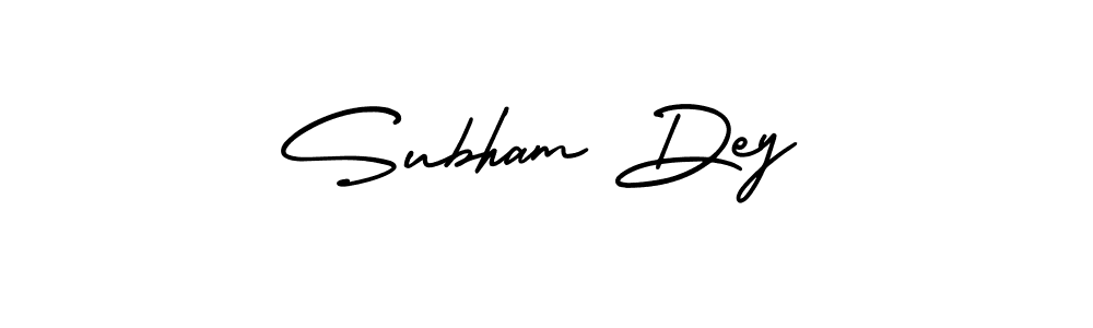 This is the best signature style for the Subham Dey name. Also you like these signature font (AmerikaSignatureDemo-Regular). Mix name signature. Subham Dey signature style 3 images and pictures png