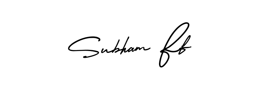 if you are searching for the best signature style for your name Subham Ff. so please give up your signature search. here we have designed multiple signature styles  using AmerikaSignatureDemo-Regular. Subham Ff signature style 3 images and pictures png