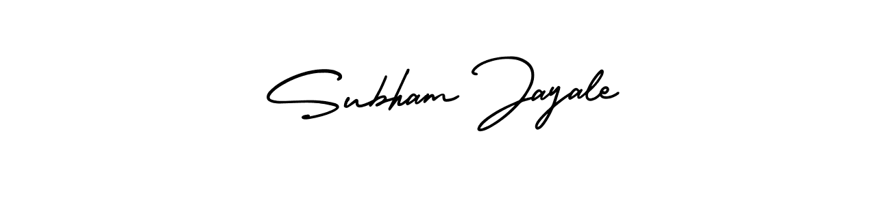 Create a beautiful signature design for name Subham Jayale. With this signature (AmerikaSignatureDemo-Regular) fonts, you can make a handwritten signature for free. Subham Jayale signature style 3 images and pictures png