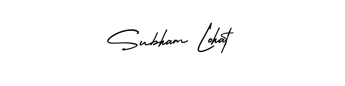 Make a beautiful signature design for name Subham Lohat. With this signature (AmerikaSignatureDemo-Regular) style, you can create a handwritten signature for free. Subham Lohat signature style 3 images and pictures png