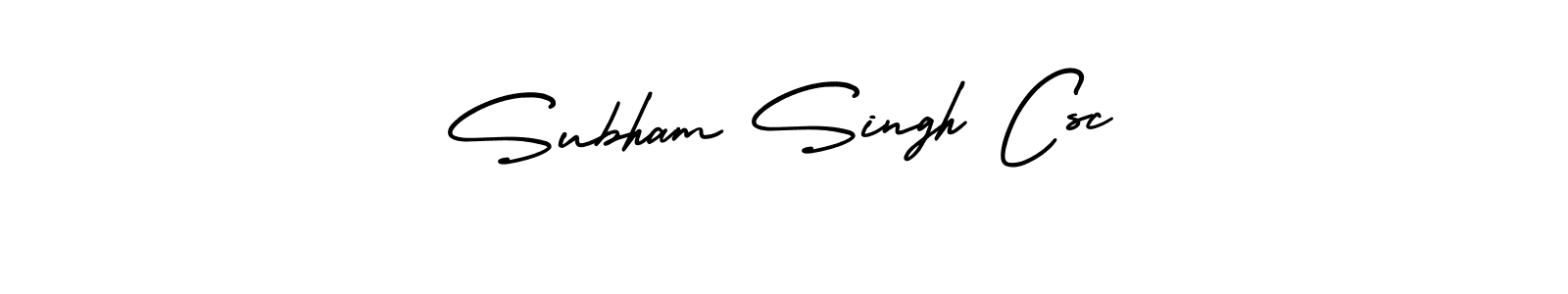 Use a signature maker to create a handwritten signature online. With this signature software, you can design (AmerikaSignatureDemo-Regular) your own signature for name Subham Singh Csc. Subham Singh Csc signature style 3 images and pictures png