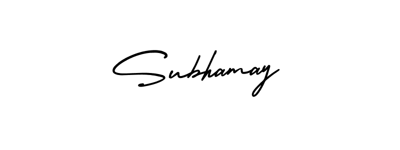 Make a beautiful signature design for name Subhamay. Use this online signature maker to create a handwritten signature for free. Subhamay signature style 3 images and pictures png