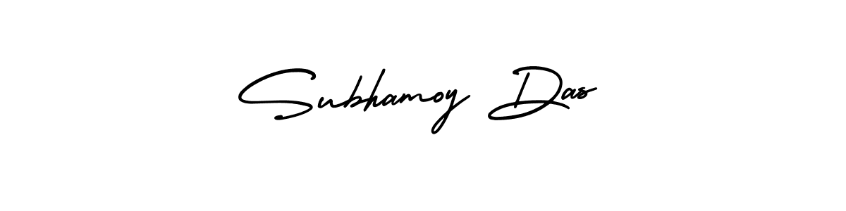 How to make Subhamoy Das name signature. Use AmerikaSignatureDemo-Regular style for creating short signs online. This is the latest handwritten sign. Subhamoy Das signature style 3 images and pictures png