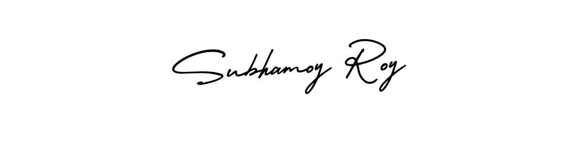Make a beautiful signature design for name Subhamoy Roy. With this signature (AmerikaSignatureDemo-Regular) style, you can create a handwritten signature for free. Subhamoy Roy signature style 3 images and pictures png