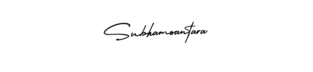 It looks lik you need a new signature style for name Subhamsantara. Design unique handwritten (AmerikaSignatureDemo-Regular) signature with our free signature maker in just a few clicks. Subhamsantara signature style 3 images and pictures png