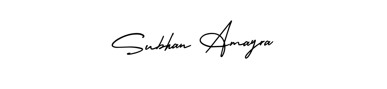 Make a short Subhan Amayra signature style. Manage your documents anywhere anytime using AmerikaSignatureDemo-Regular. Create and add eSignatures, submit forms, share and send files easily. Subhan Amayra signature style 3 images and pictures png