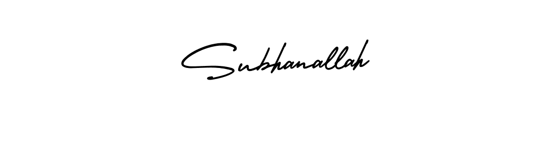 Similarly AmerikaSignatureDemo-Regular is the best handwritten signature design. Signature creator online .You can use it as an online autograph creator for name Subhanallah. Subhanallah signature style 3 images and pictures png