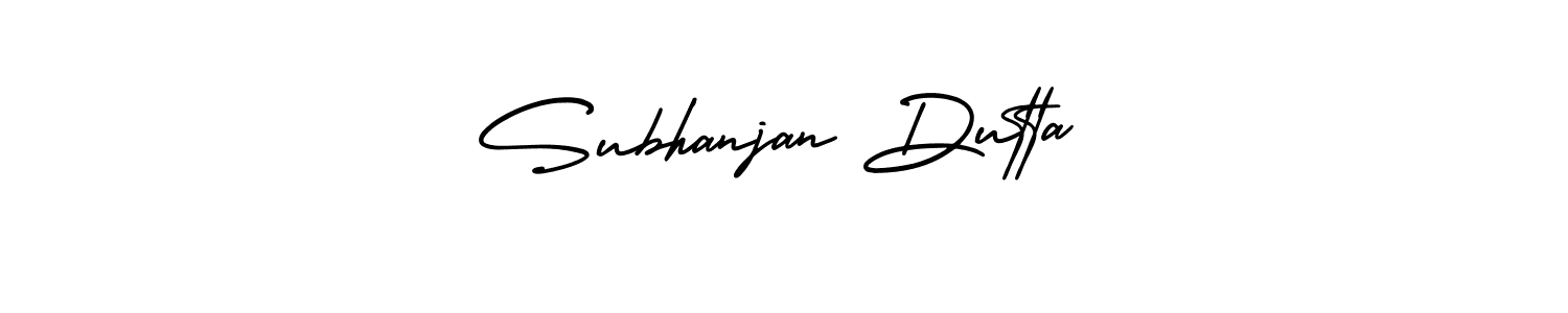 Make a beautiful signature design for name Subhanjan Dutta. With this signature (AmerikaSignatureDemo-Regular) style, you can create a handwritten signature for free. Subhanjan Dutta signature style 3 images and pictures png