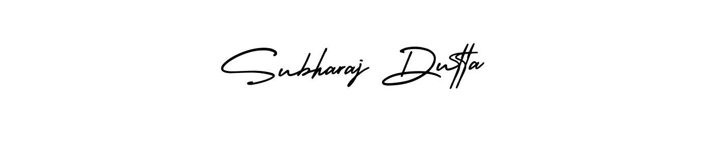 The best way (AmerikaSignatureDemo-Regular) to make a short signature is to pick only two or three words in your name. The name Subharaj Dutta include a total of six letters. For converting this name. Subharaj Dutta signature style 3 images and pictures png