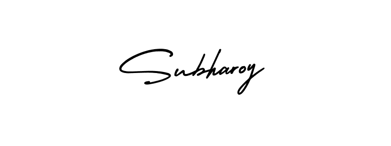 Subharoy stylish signature style. Best Handwritten Sign (AmerikaSignatureDemo-Regular) for my name. Handwritten Signature Collection Ideas for my name Subharoy. Subharoy signature style 3 images and pictures png