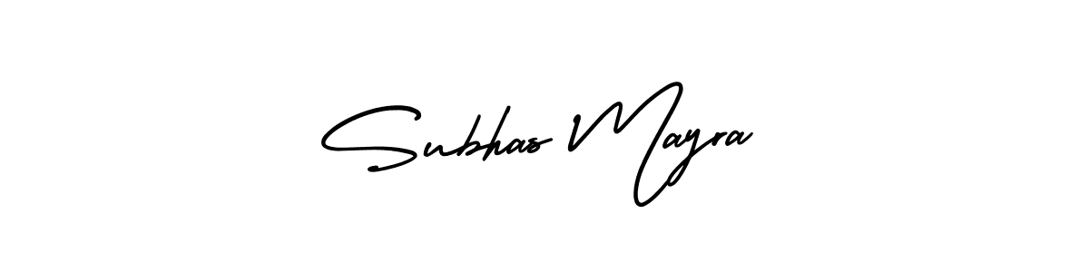 Design your own signature with our free online signature maker. With this signature software, you can create a handwritten (AmerikaSignatureDemo-Regular) signature for name Subhas Mayra. Subhas Mayra signature style 3 images and pictures png