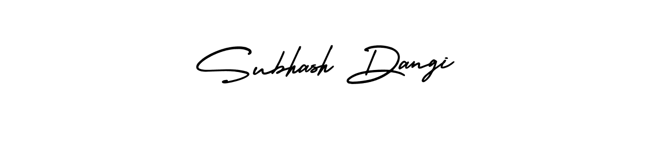 How to Draw Subhash Dangi signature style? AmerikaSignatureDemo-Regular is a latest design signature styles for name Subhash Dangi. Subhash Dangi signature style 3 images and pictures png