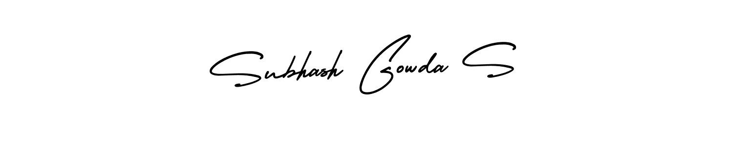 Also we have Subhash Gowda S name is the best signature style. Create professional handwritten signature collection using AmerikaSignatureDemo-Regular autograph style. Subhash Gowda S signature style 3 images and pictures png