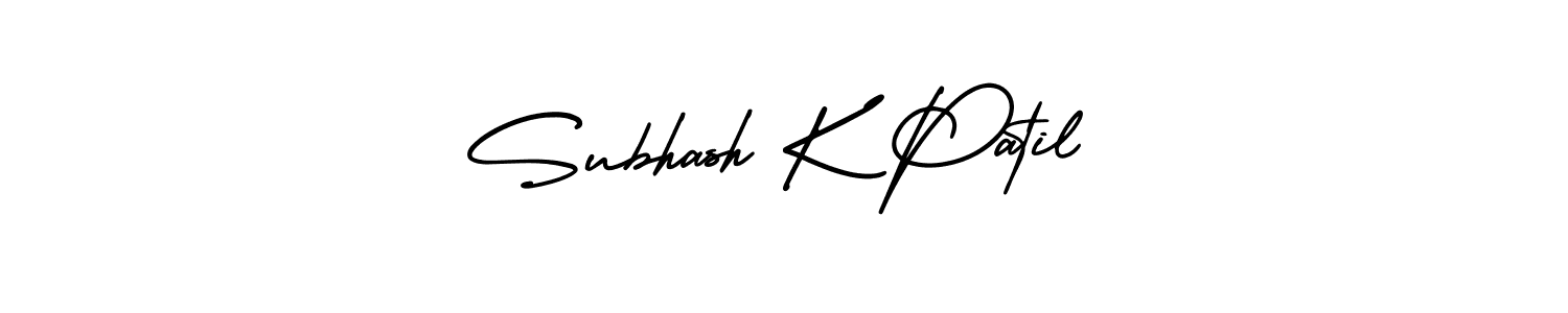 Create a beautiful signature design for name Subhash K Patil. With this signature (AmerikaSignatureDemo-Regular) fonts, you can make a handwritten signature for free. Subhash K Patil signature style 3 images and pictures png