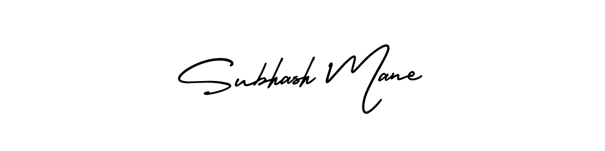 How to Draw Subhash Mane signature style? AmerikaSignatureDemo-Regular is a latest design signature styles for name Subhash Mane. Subhash Mane signature style 3 images and pictures png