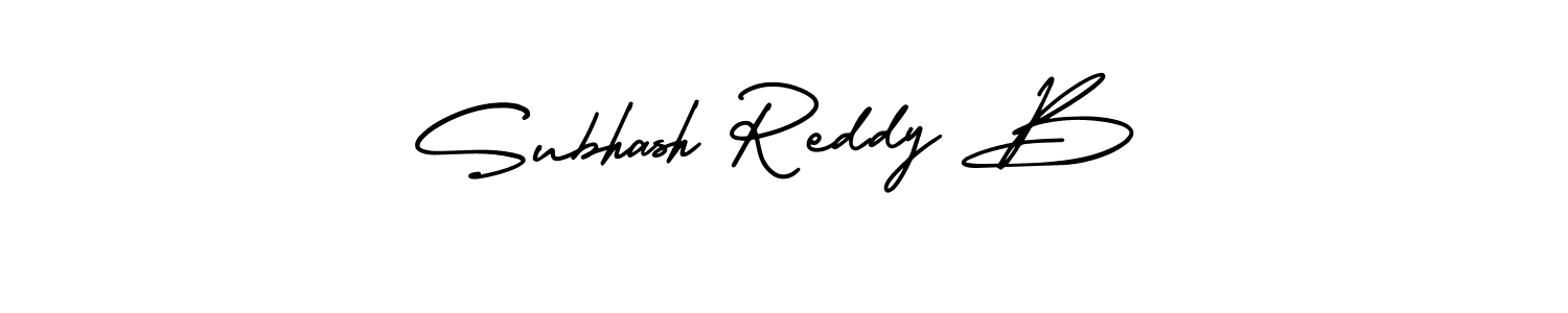 Create a beautiful signature design for name Subhash Reddy B. With this signature (AmerikaSignatureDemo-Regular) fonts, you can make a handwritten signature for free. Subhash Reddy B signature style 3 images and pictures png