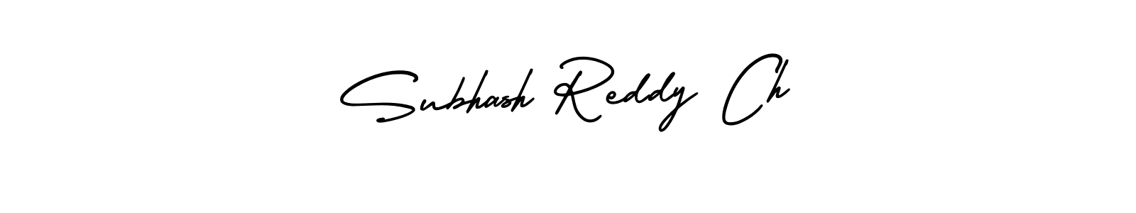 Make a beautiful signature design for name Subhash Reddy Ch. Use this online signature maker to create a handwritten signature for free. Subhash Reddy Ch signature style 3 images and pictures png