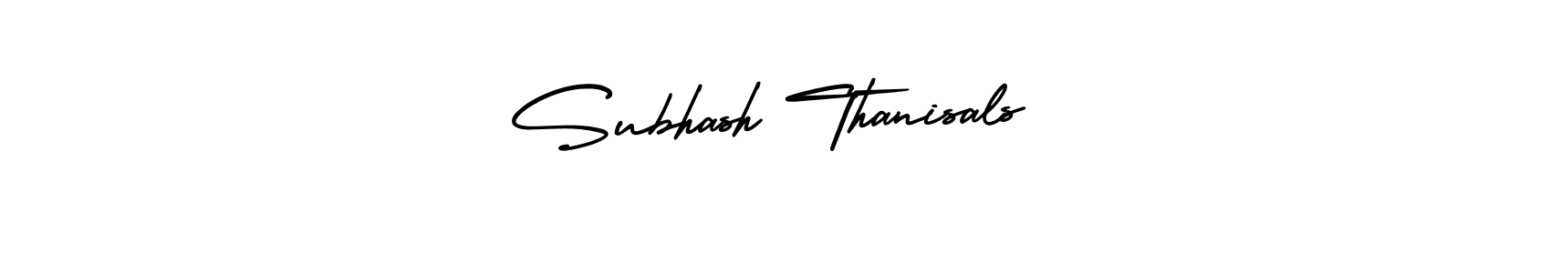 Design your own signature with our free online signature maker. With this signature software, you can create a handwritten (AmerikaSignatureDemo-Regular) signature for name Subhash Thanisals. Subhash Thanisals signature style 3 images and pictures png