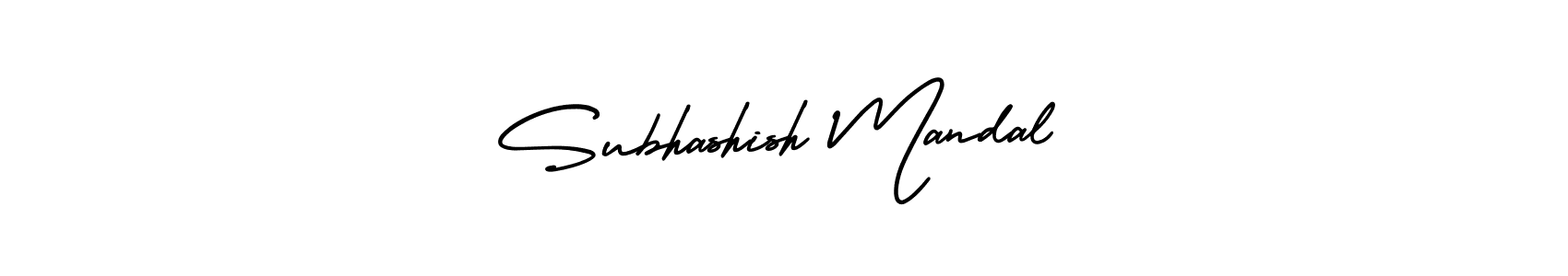 Use a signature maker to create a handwritten signature online. With this signature software, you can design (AmerikaSignatureDemo-Regular) your own signature for name Subhashish Mandal. Subhashish Mandal signature style 3 images and pictures png