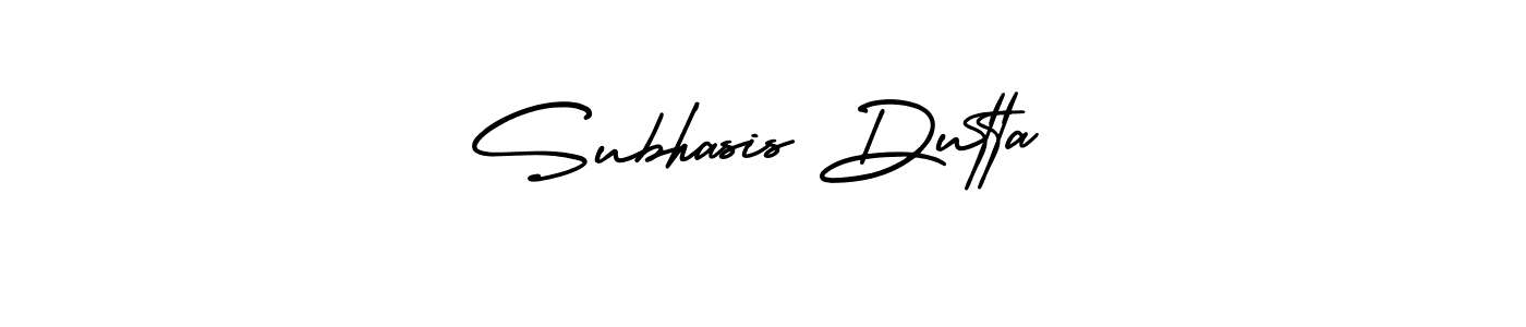 Design your own signature with our free online signature maker. With this signature software, you can create a handwritten (AmerikaSignatureDemo-Regular) signature for name Subhasis Dutta. Subhasis Dutta signature style 3 images and pictures png