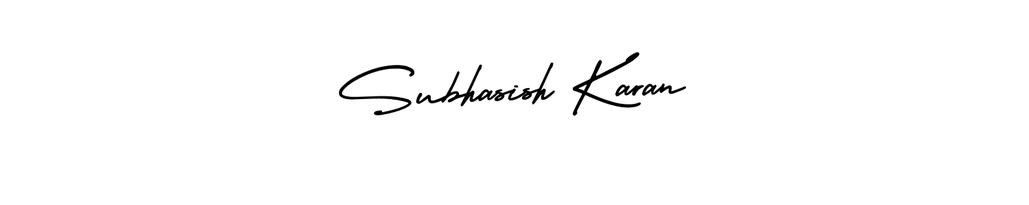 It looks lik you need a new signature style for name Subhasish Karan. Design unique handwritten (AmerikaSignatureDemo-Regular) signature with our free signature maker in just a few clicks. Subhasish Karan signature style 3 images and pictures png