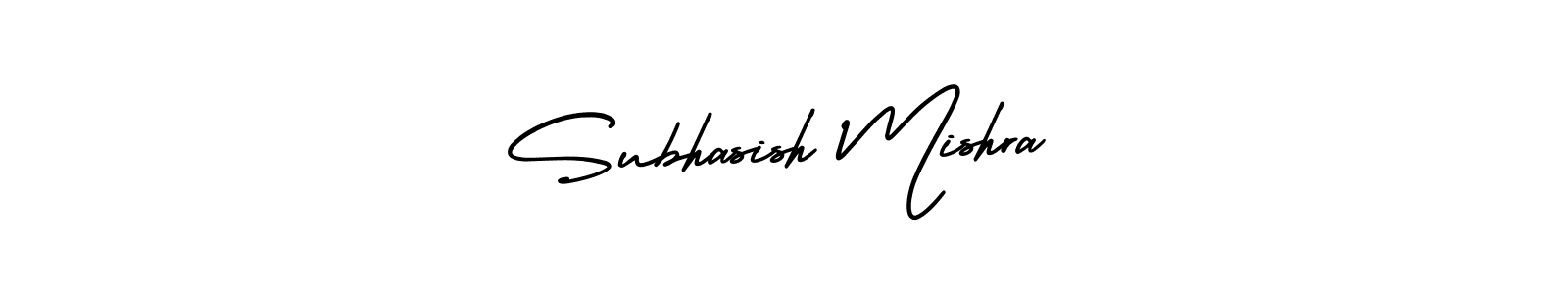 You should practise on your own different ways (AmerikaSignatureDemo-Regular) to write your name (Subhasish Mishra) in signature. don't let someone else do it for you. Subhasish Mishra signature style 3 images and pictures png