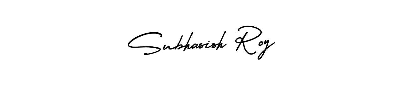 Make a beautiful signature design for name Subhasish Roy. With this signature (AmerikaSignatureDemo-Regular) style, you can create a handwritten signature for free. Subhasish Roy signature style 3 images and pictures png