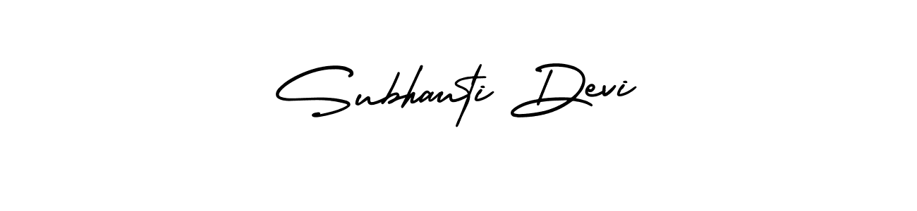 Make a beautiful signature design for name Subhauti Devi. Use this online signature maker to create a handwritten signature for free. Subhauti Devi signature style 3 images and pictures png