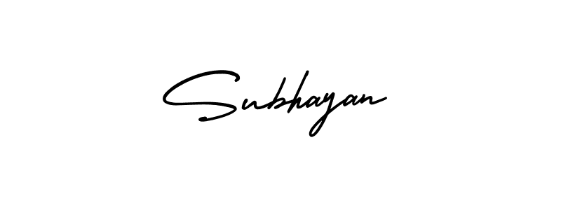 It looks lik you need a new signature style for name Subhayan. Design unique handwritten (AmerikaSignatureDemo-Regular) signature with our free signature maker in just a few clicks. Subhayan signature style 3 images and pictures png