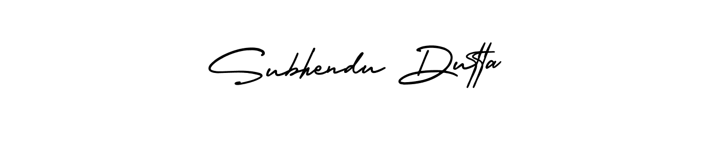 How to make Subhendu Dutta signature? AmerikaSignatureDemo-Regular is a professional autograph style. Create handwritten signature for Subhendu Dutta name. Subhendu Dutta signature style 3 images and pictures png