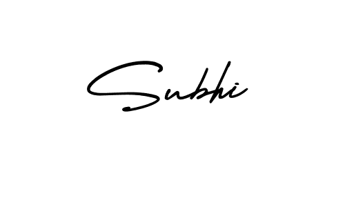 You should practise on your own different ways (AmerikaSignatureDemo-Regular) to write your name (Subhi) in signature. don't let someone else do it for you. Subhi signature style 3 images and pictures png